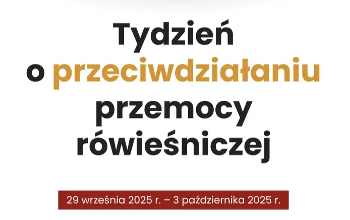 Zdjęcie do Tydzień przeciwdziałania przemocy r&oacute;wieśniczej w naszej szkole.